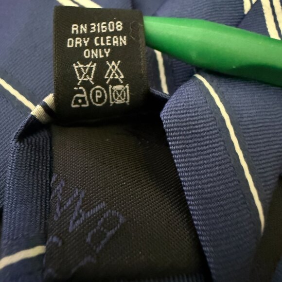 Jos A Bank Heritage Collection Blue Striped Silk Tie 3" Width 58" Length Classic - Picture 10 of 10